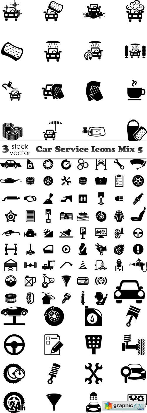 Car Service Icons Mix 5