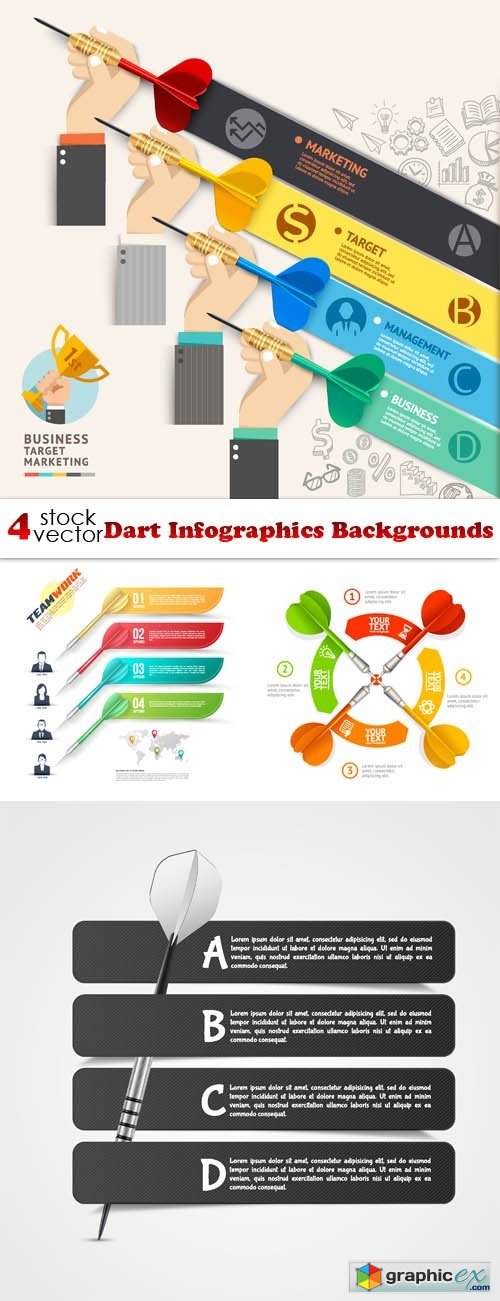 Dart Infographics Backgrounds