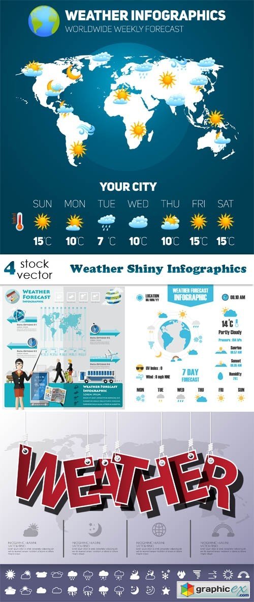 Weather Shiny Infographics