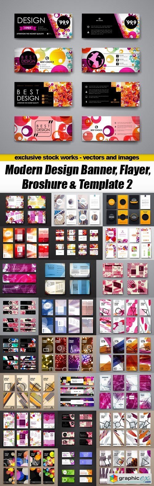 Modern Design Banner, Flayer, Broshure & Template 2 - 25xEPS