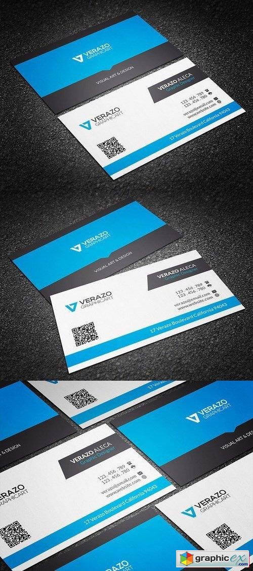 Clean Corporate Business Card 37449