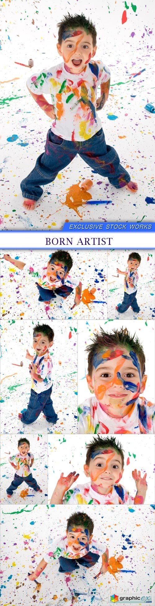 Boy born artist 7X JPEG