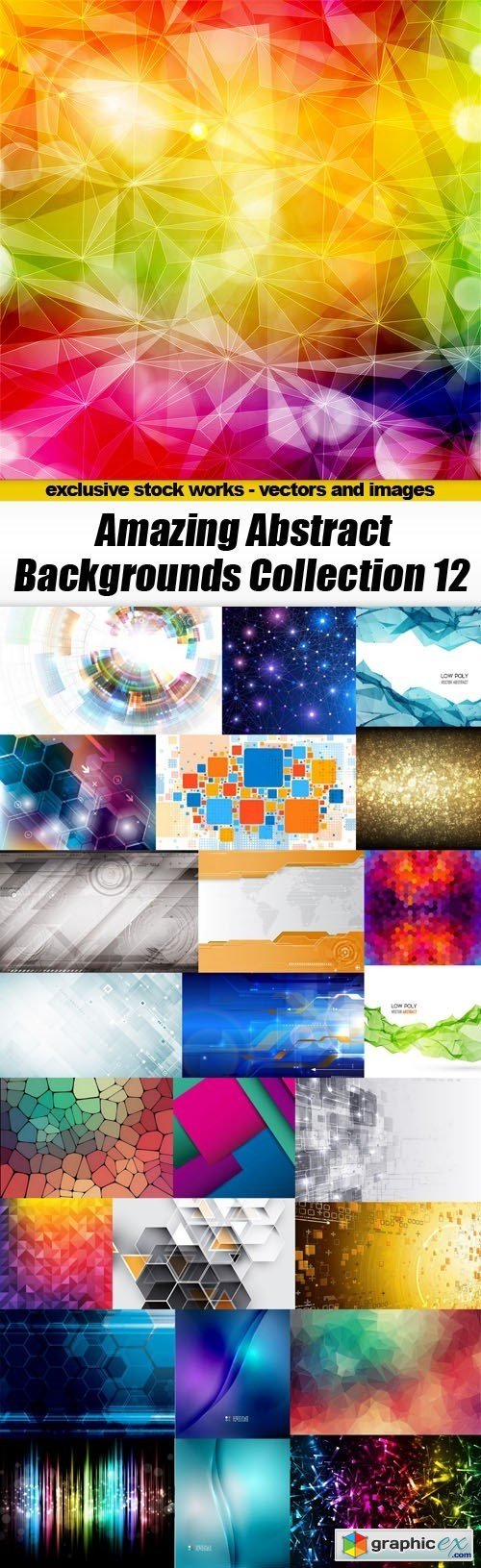 Amazing Abstract Backgrounds Collection 12 - 25xEPS