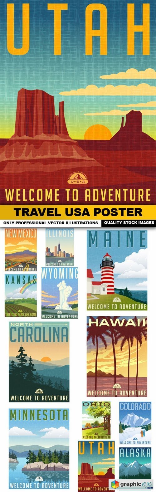 Travel USA Poster