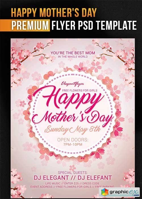 Mothers Day V8 PSD Flyer Template