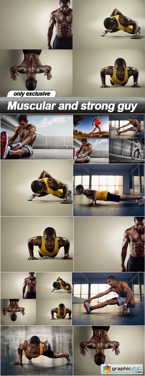 Muscular and strong guy - 10 UHQ JPEG