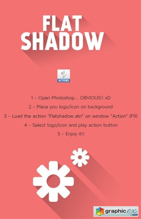Mockup Flat Shadow - Photoshop Action