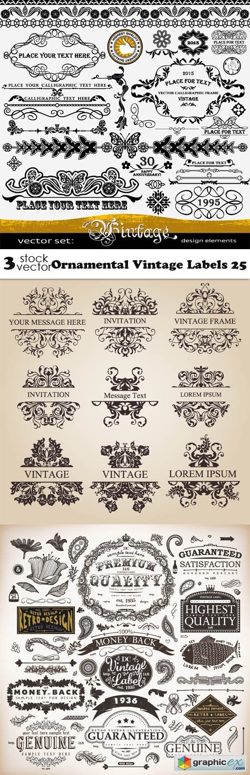 Ornamental Vintage Labels 25