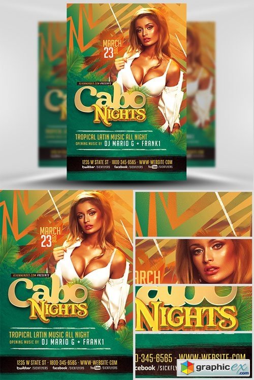 Cabo Nights Flyer Template