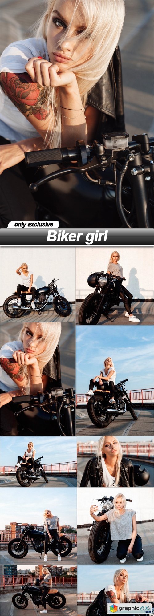 Biker girl - 10 UHQ JPEG