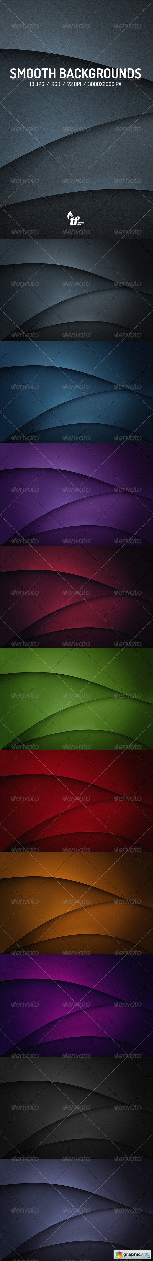 Flat Smooth Flow Backgrounds