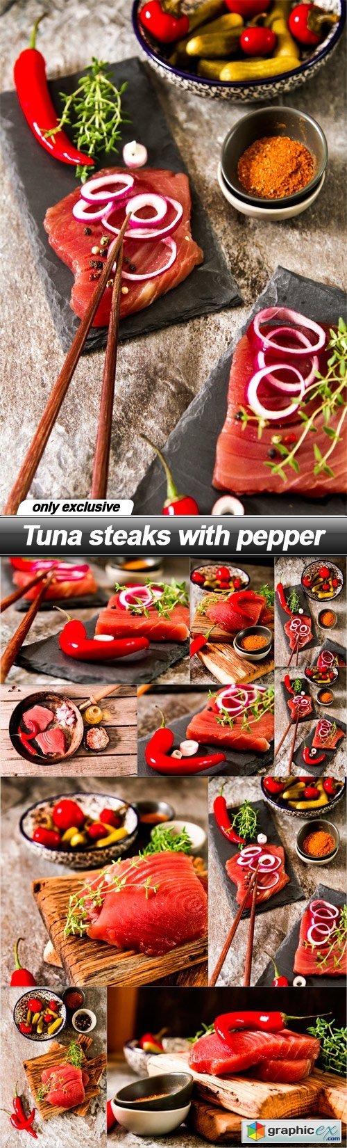 Tuna steaks with pepper - 10 UHQ JPEG