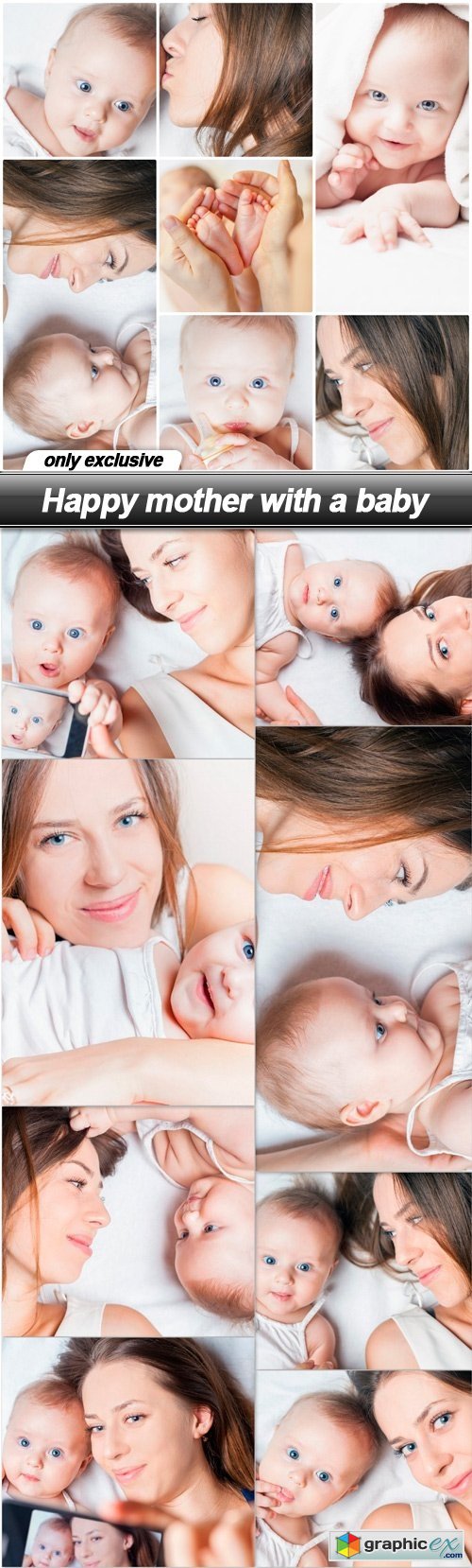 Happy mother with a baby - 9 UHQ JPEG