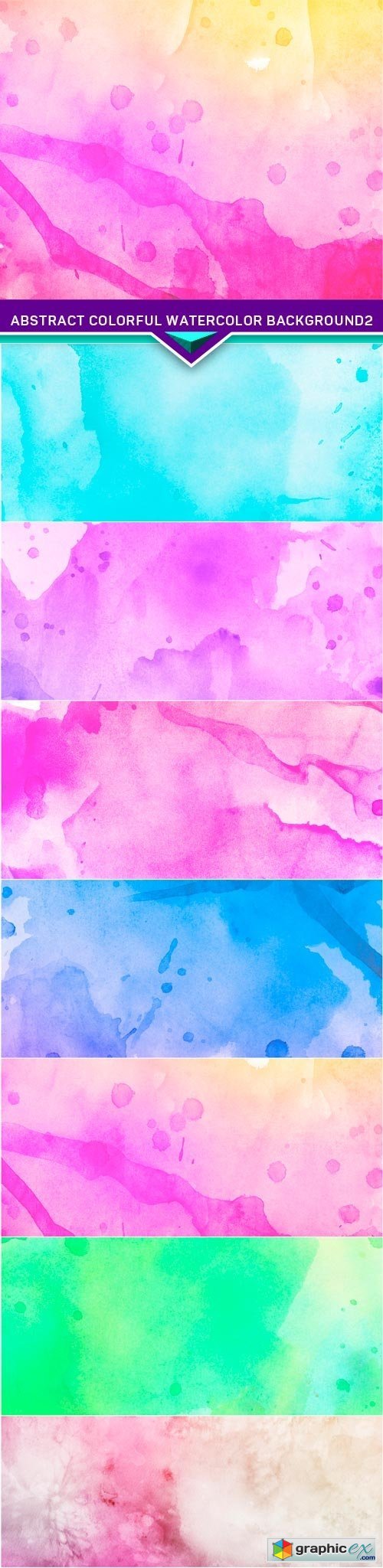 Abstract colorful watercolor background 2 7x JPEG