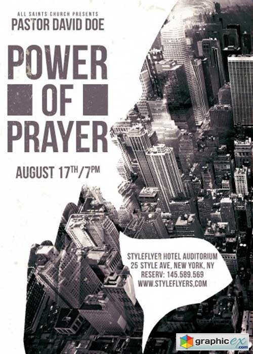 Power of Prayer PSD Flyer Template