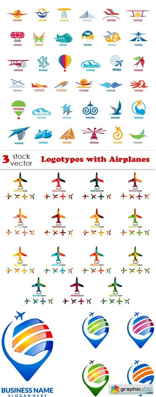 Logotypes with Airplanes