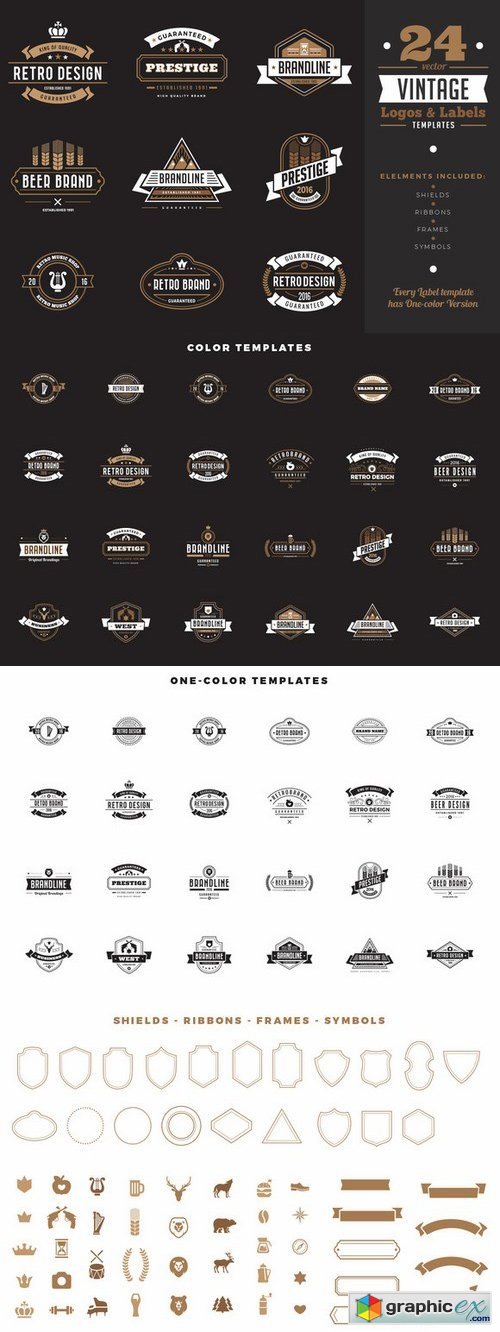 Vintage Labels Badges Logo Templates