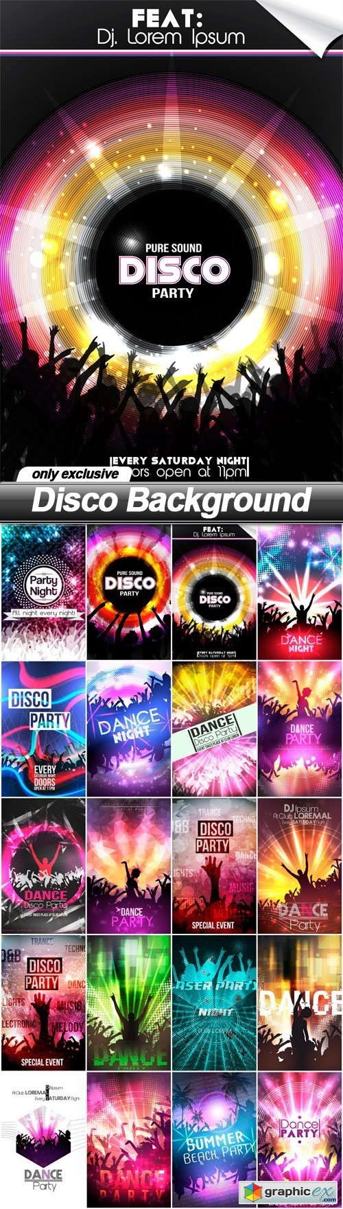 Disco Background - 20 EPS