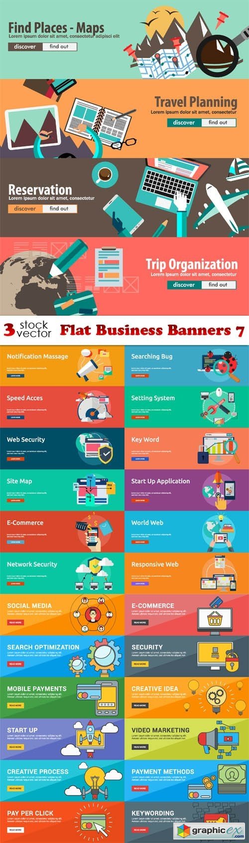 Flat Business Banners 7