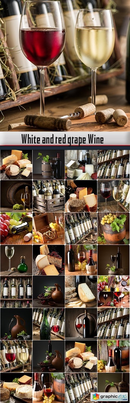 White and red grape Wine