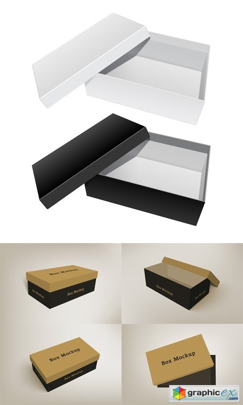Shoes Product Packaging Mock-up Boxes