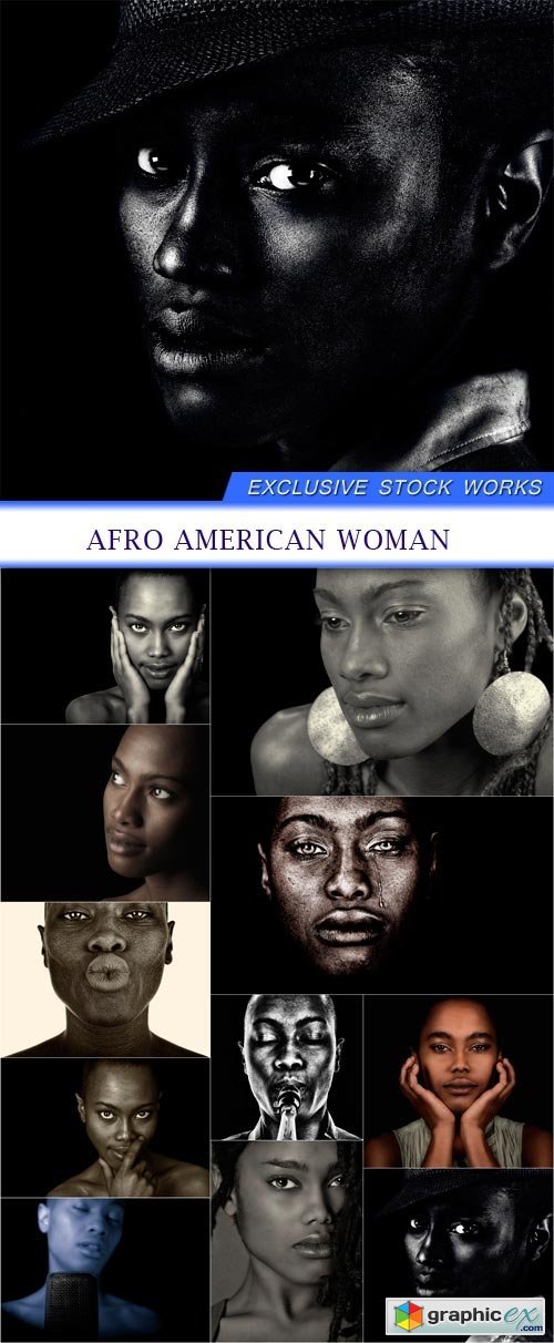 Afro American Woman 11x JPEG