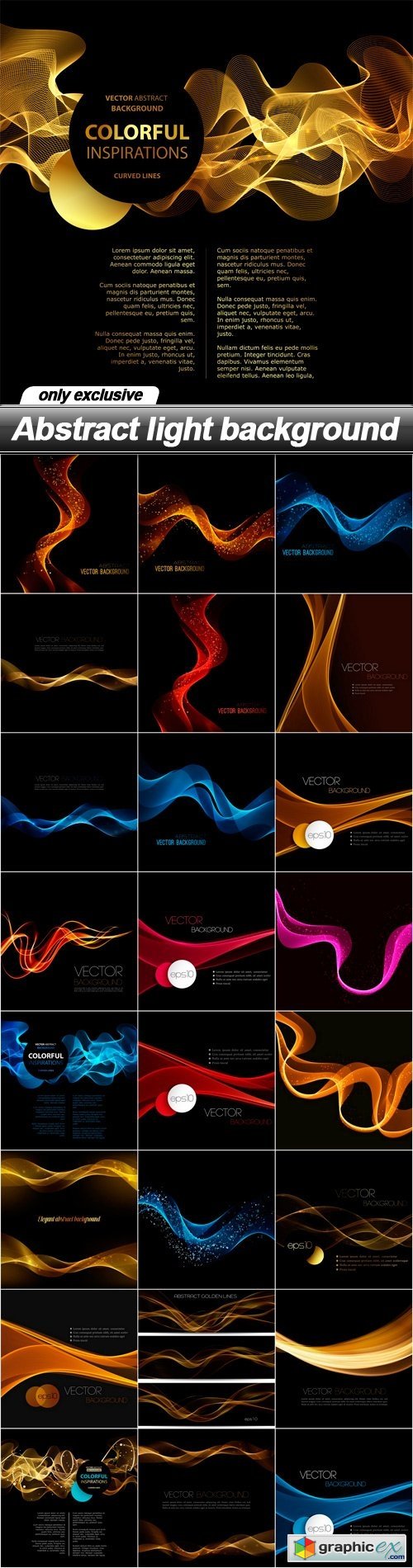Abstract light background - 25 EPS