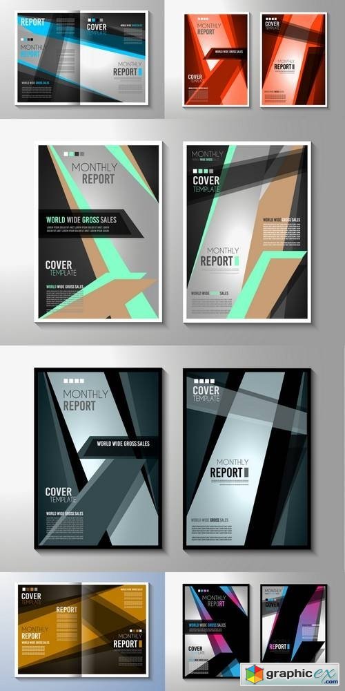 Brochure Template, Flyer Design or Depliant Cover for Business