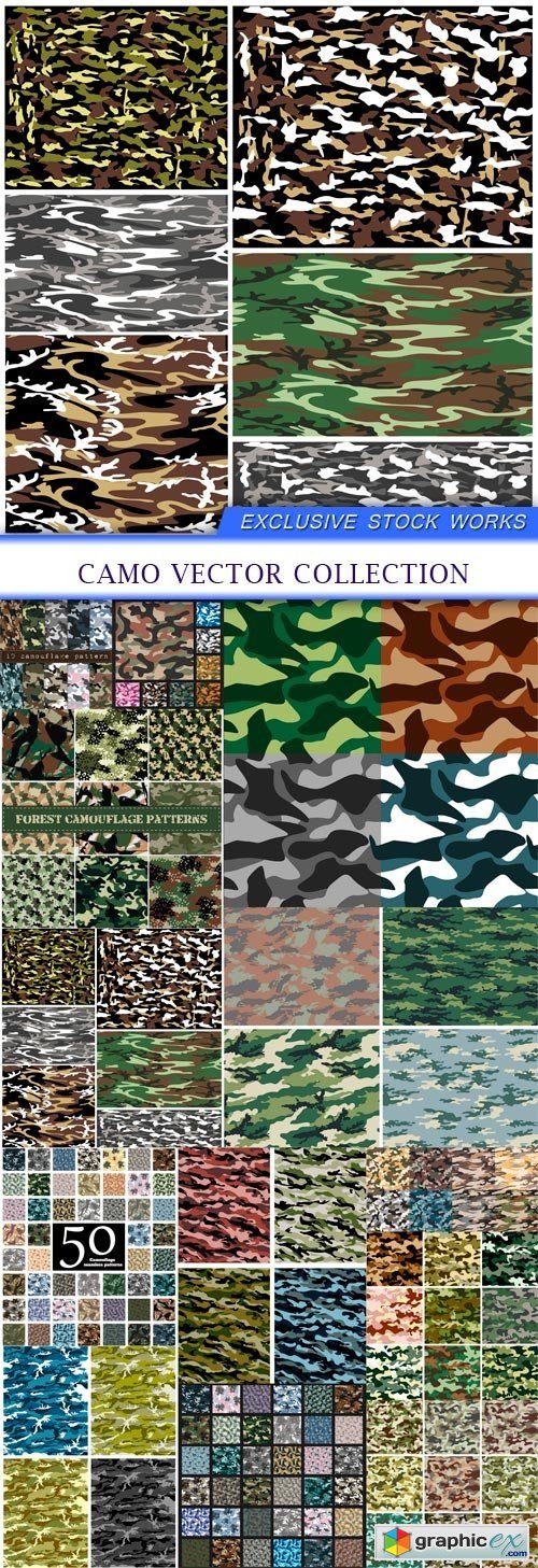 Camo Vector Collection 14X EPS