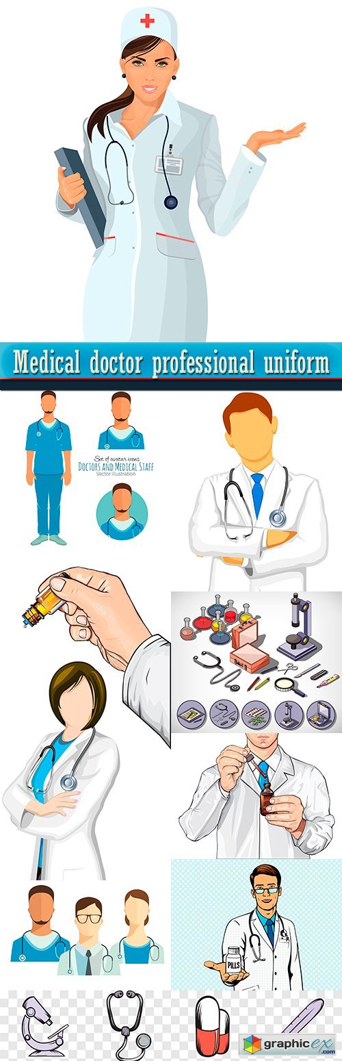 Medical doctor professional uniform