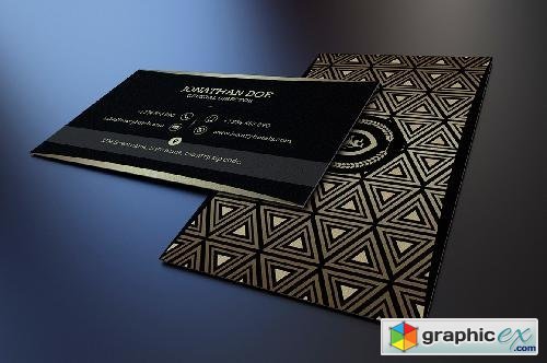 Gold and Black business card #41