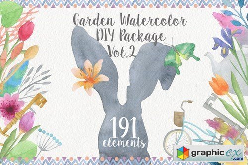 Garden Watercolor DIY