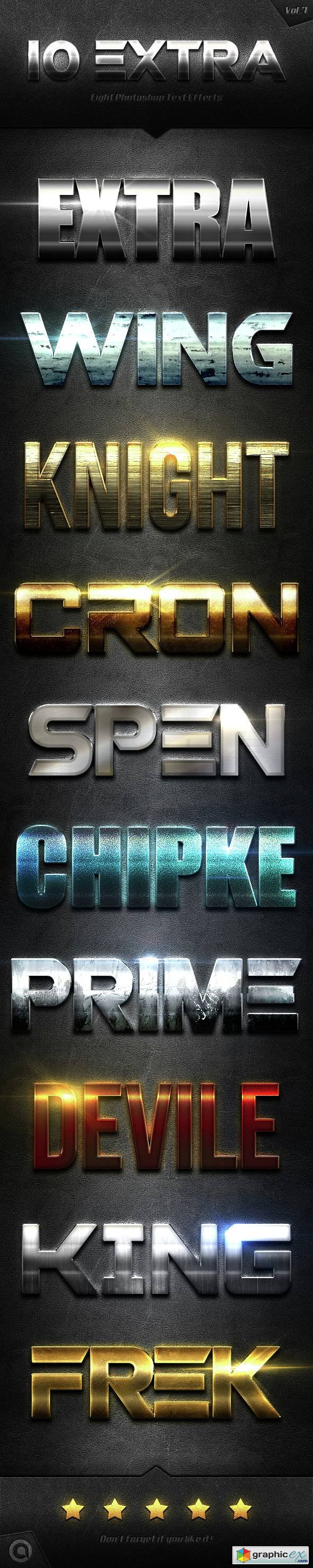 10 Extra Light Text Effects Vol7