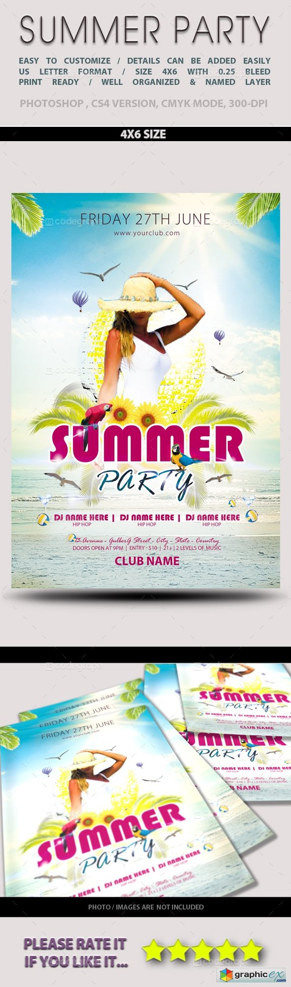 Summer Party Flyer 5818