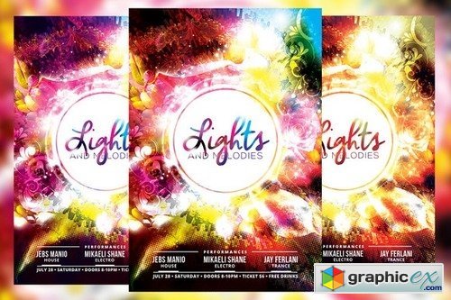 Lights and Melodies Flyer