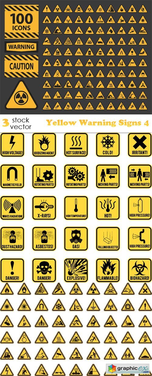 Yellow Warning Signs 4