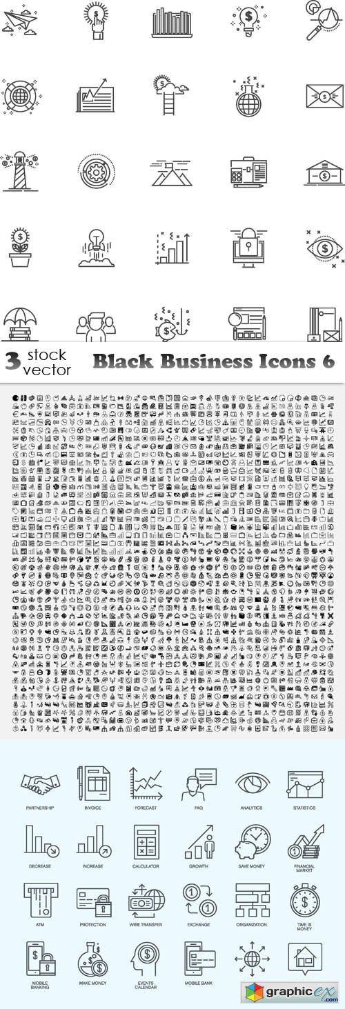 Black Business Icons 6