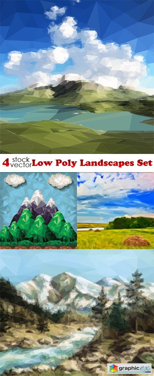 Low Poly Landscapes Set