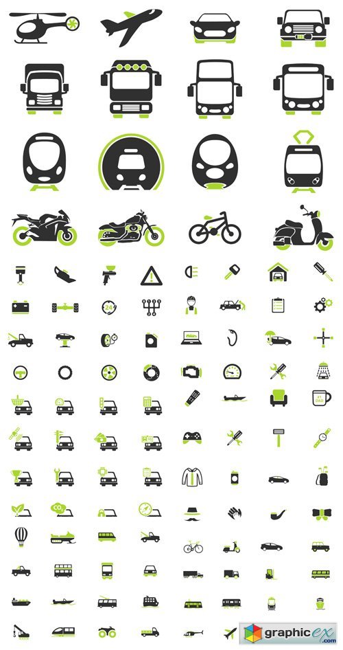 Transportation Simply Icons