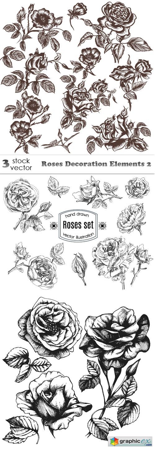 Roses Decoration Elements 2