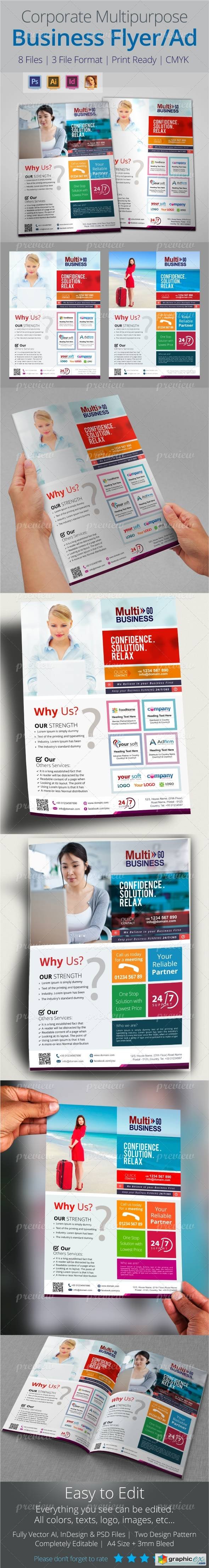 Corporate Multipurpose Business Flyer Ad Templates 4794