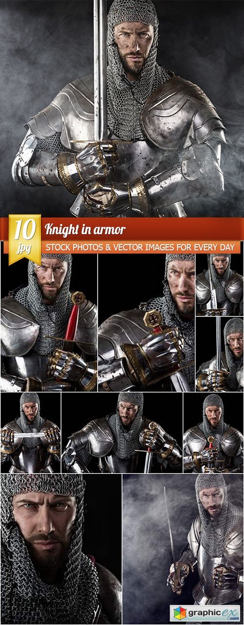 Knight in armor, 10 x UHQ JPEG