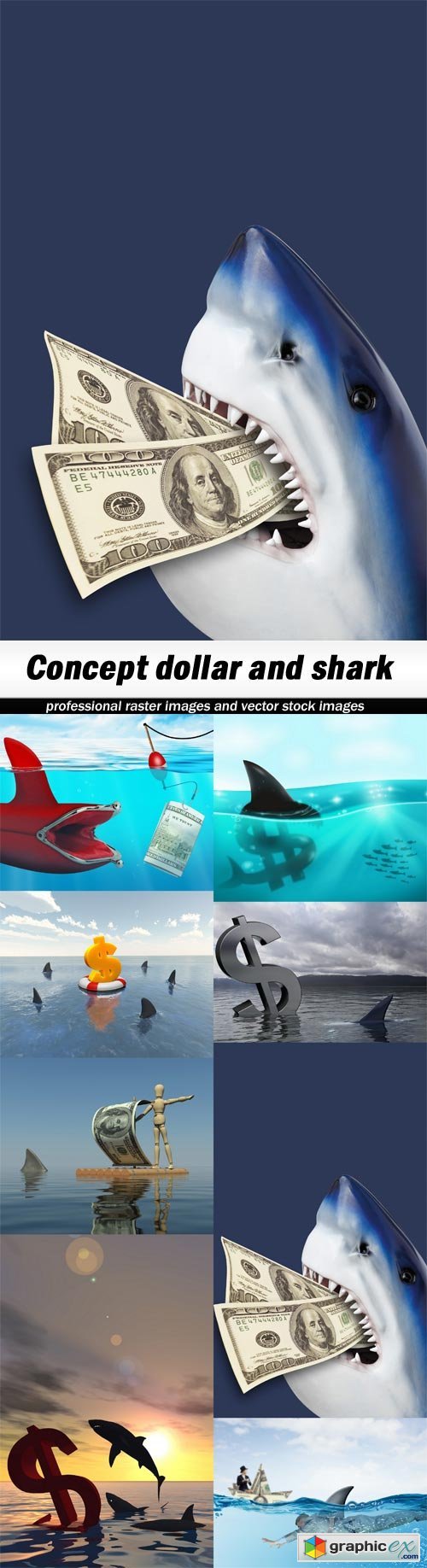Concept dollar and shark-8xJPEGs