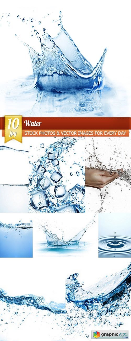 Water, 10 x UHQ JPEG