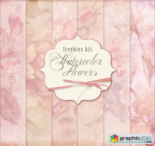 Design Backgrounds - Watercolor Flowers