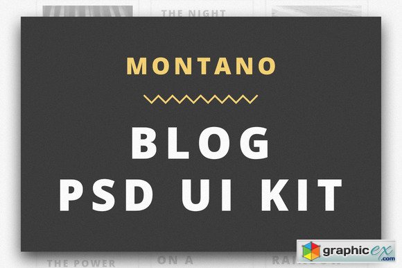 Montano Blog PSD UI KIT