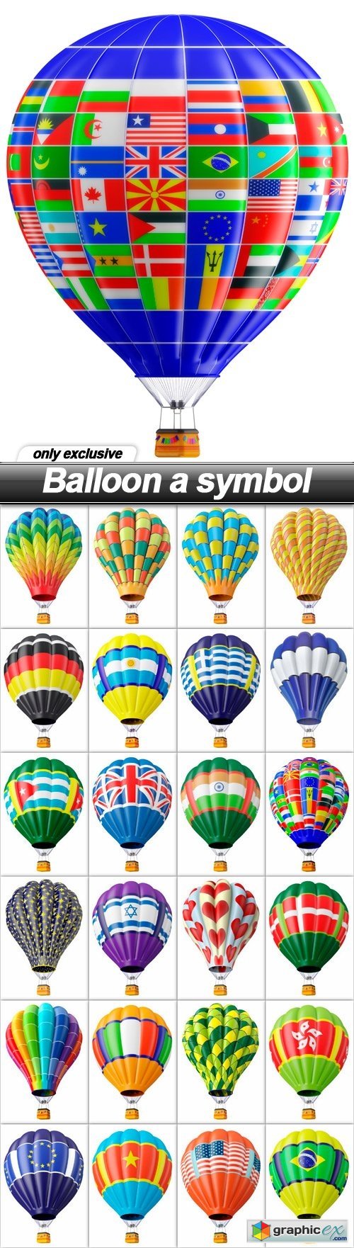 Balloon a symbol - 25 UHQ JPEG