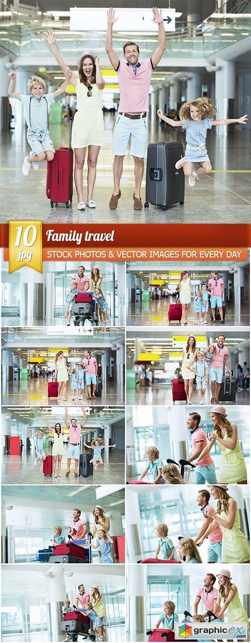 Family travel, 10 x UHQ JPEG