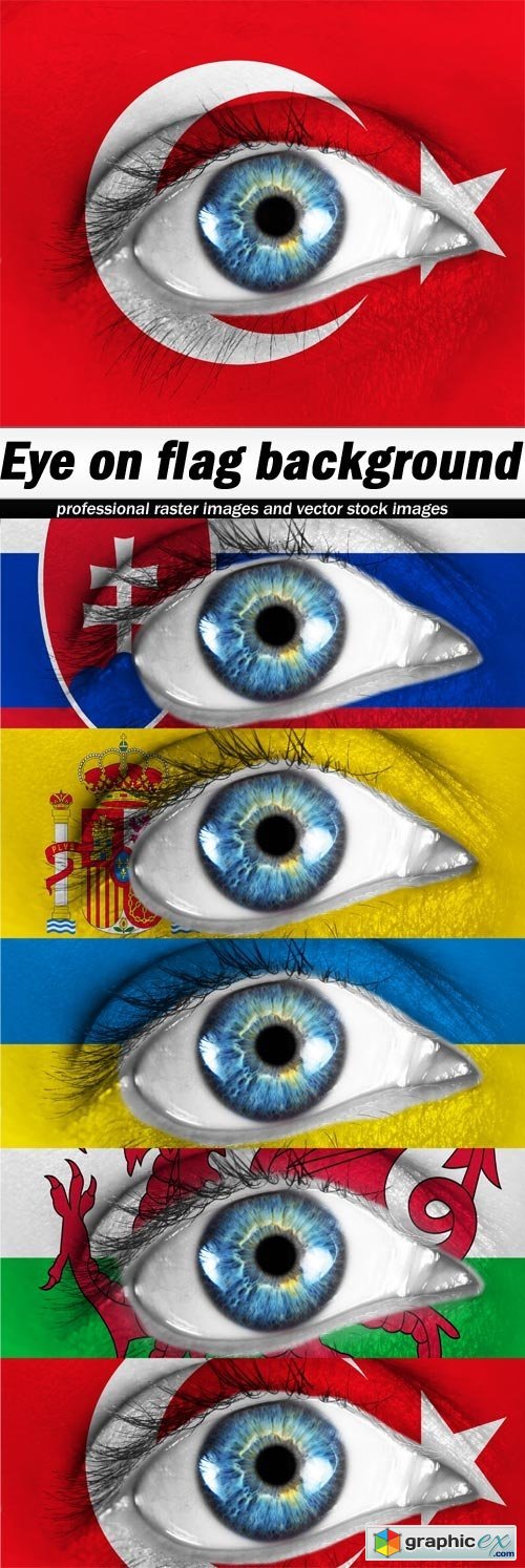 Eye on flag background-5xJPEGs