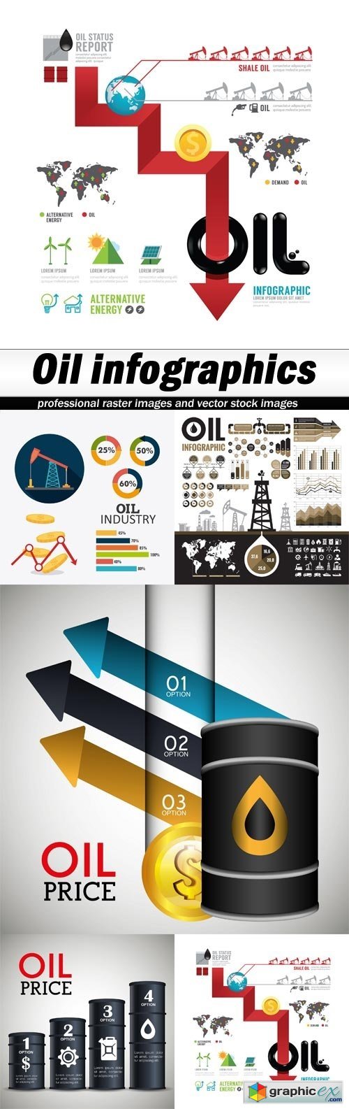 Oil infographics-5xEPS